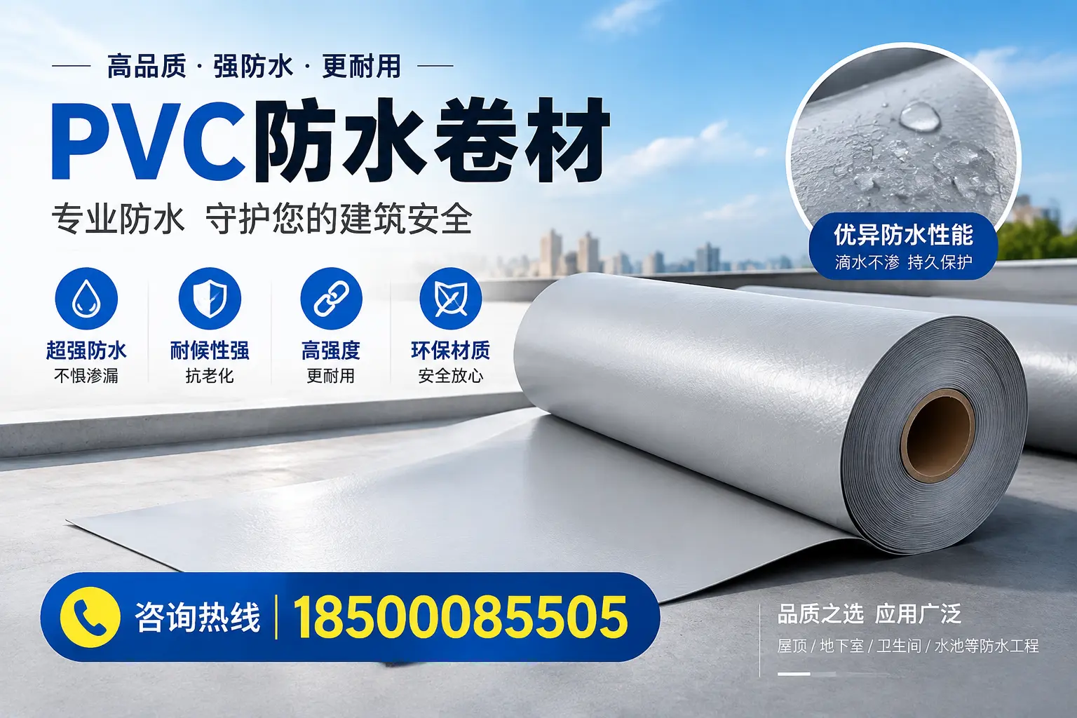 万宁地区pvc防水卷材的市场现状与发展趋势